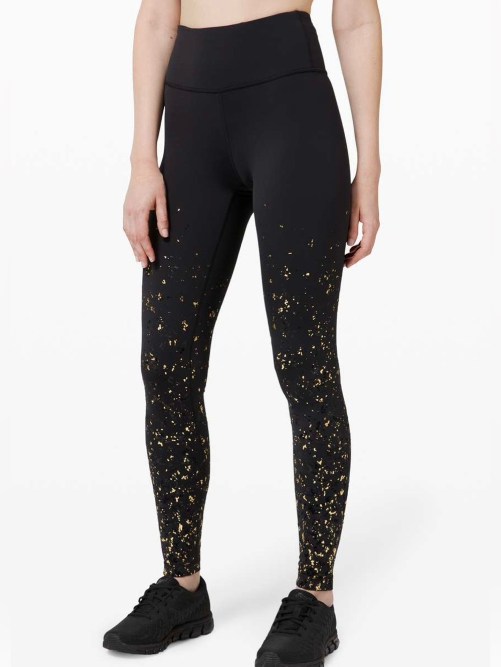 Lululemon Speed Wunder Tights in the Black/Gold Lunar New Year edition size 6
